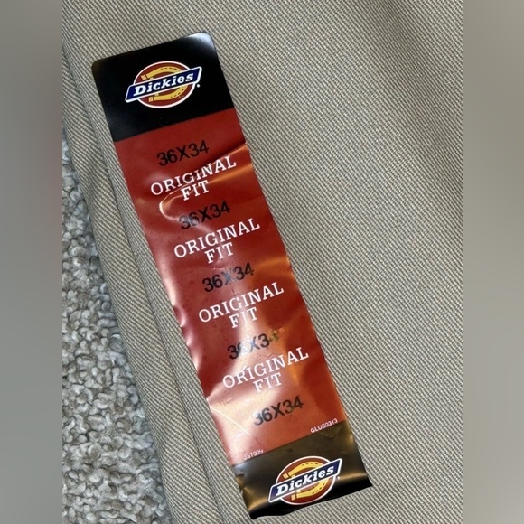 NEW MENS 36x34 DICKIES ORIGINAL 874 FLEX WORK PANTS KHAKI Cooling Waist Stretch - Picture 11 of 11